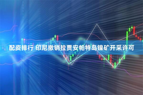 配资排行 印尼撤销拉贾安帕特岛镍矿开采许可